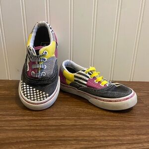 Vans Juxtapose Off The Wall Disarray Lace Multicolor Low Top Sneaker Toddler 8